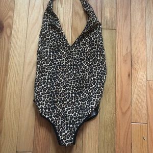 Leopard print bodysuit
